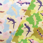 Made in Taiwan Cotton 20 Sheeting Inkjet-printed Fabric - Axolotls - nomura tailor