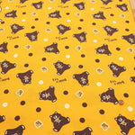 Made in Taiwan Cotton 20 Sheeting Inkjet-printed Fabric - Tapioca and Bears - nomura tailor