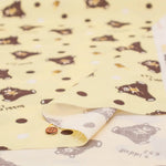 Made in Taiwan Cotton 20 Sheeting Inkjet-printed Fabric - Tapioca and Bears - nomura tailor