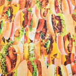 Cotton Seating Inkjet Printed Fabric Hamburger - nomura tailor