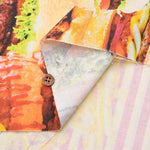 Cotton Seating Inkjet Printed Fabric Hamburger - nomura tailor