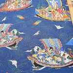 Cotton Seating Inkjet Printed Fabric Seven Lucky Gods Made in China - nomura tailor