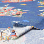 Cotton Seating Inkjet Printed Fabric Seven Lucky Gods Made in China - nomura tailor