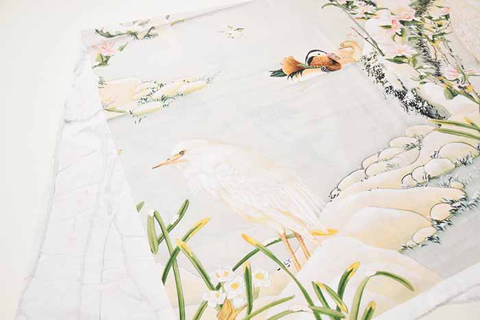 [selling individually] Cotton cinching inkjet print fabric made in China WAKAOKI [1 pattern: approx. 75 cm] - nomura tailor