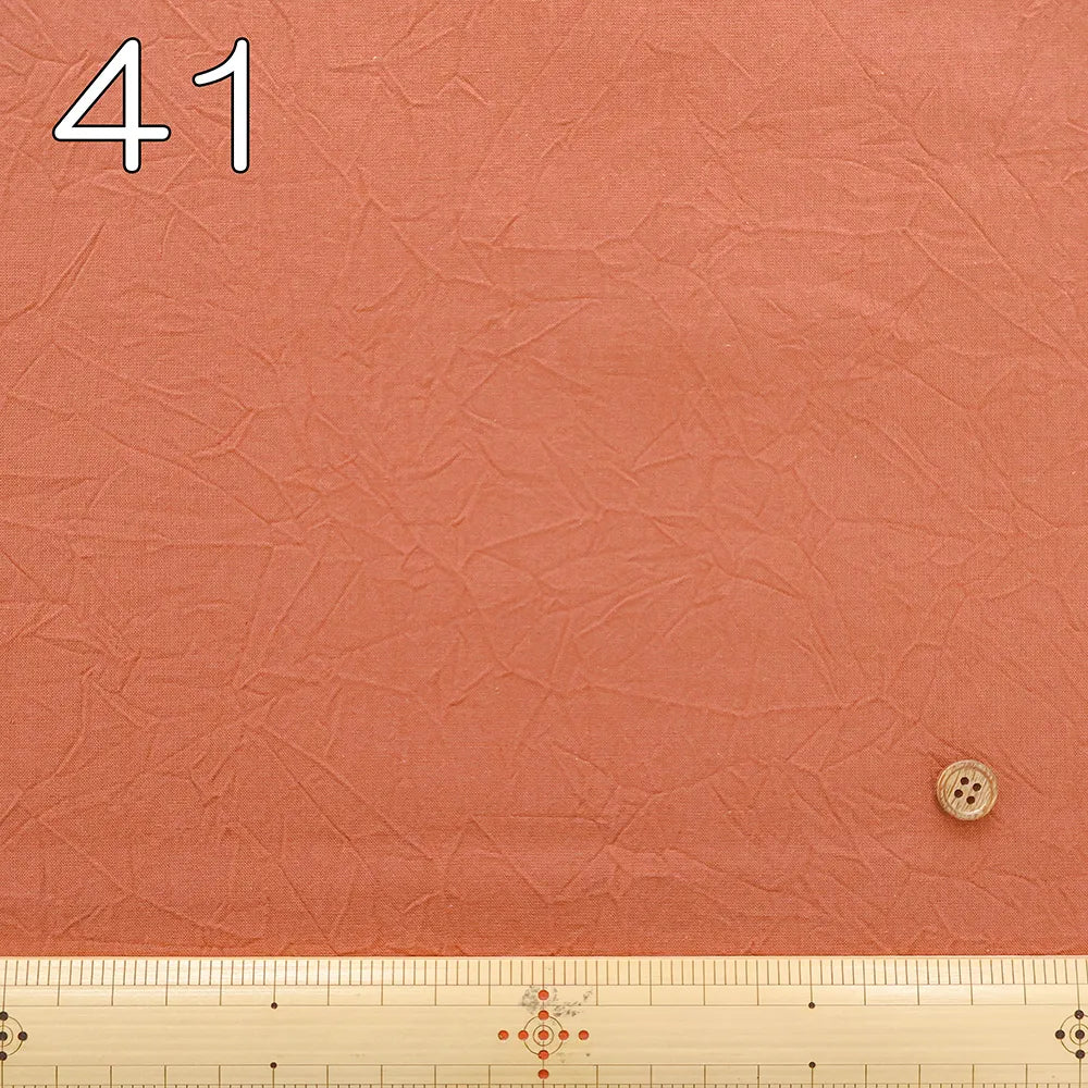 Kyoto-Made Sun-Dried Hand-Wrinkled Cotton Cambric Hand Washer Fabric - Plain - nomura tailor