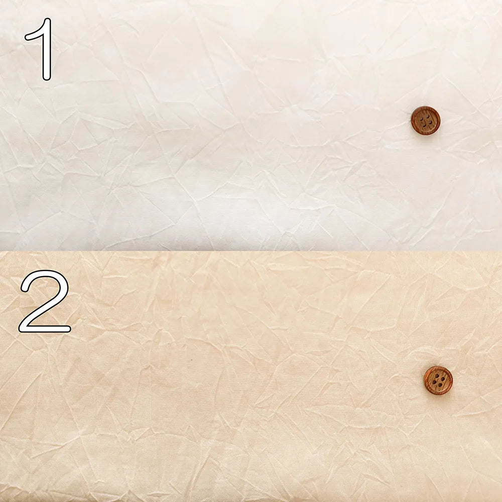 Kyoto-Made Sun-Dried Hand-Wrinkled Cotton 80 Lawn Hand-Washed Fabric - Plain - nomura tailor
