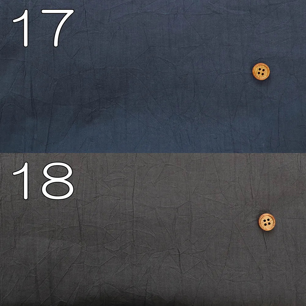 Kyoto-Made Sun-Dried Hand-Wrinkled Cotton 80 Lawn Hand-Washed Fabric - Plain - nomura tailor