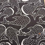 Organic cotton hand-printed fabric spica's garden "Jinbeizame" by Aiko Hattori - nomura tailor