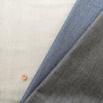 Cotton Soft Denim Herringbone Fabric - Plain - nomura tailor