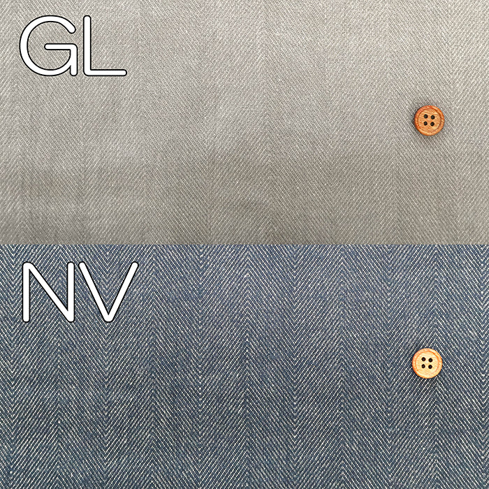 Cotton Soft Denim Herringbone Fabric - Plain - nomura tailor