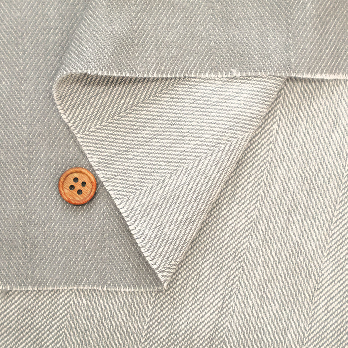 Cotton Soft Denim Herringbone Fabric - Plain - nomura tailor
