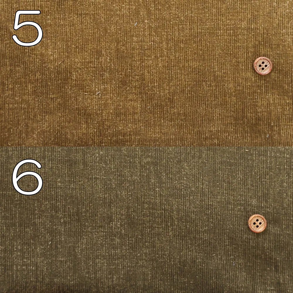 Cotton Corduroy Printed Fabric - Paint - Natural Effect - nomura tailor