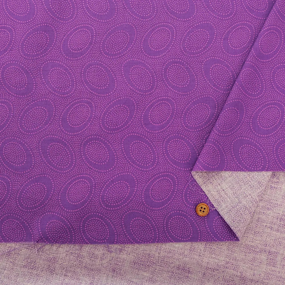 USA Cotton Sheeting Printed Fabric - Aboriginal Dots - nomura tailor