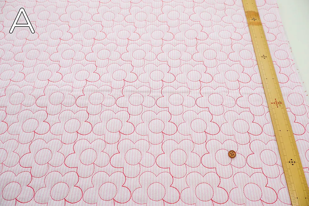 Made in China Cotton Embroidered Quilted Fabric - Flowers - nomura tailor