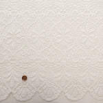 Polyester Café Curtain Fabric - Floral Lace Approx.50cm length - nomura tailor
