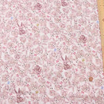 Cotton double gauze printed fabric Fluffy Bunny - nomura tailor