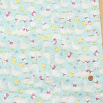 Cotton double gauze printed fabric Waddling Duck - nomura tailor