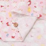 Cotton double gauze printed fabric Waddling Duck - nomura tailor