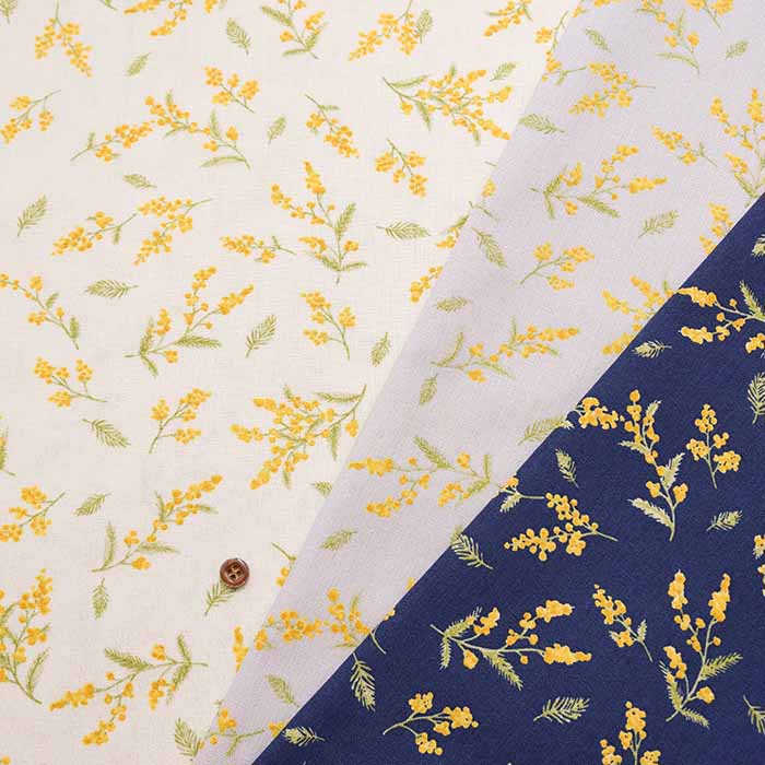 C/L Canvas Printed Fabric Mimosa - nomura tailor