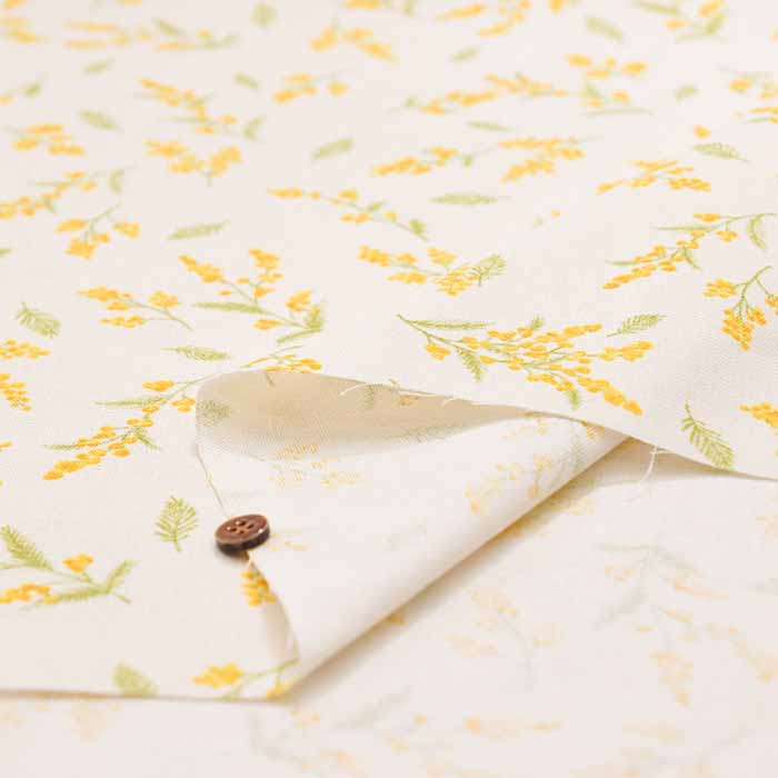 C/L Canvas Printed Fabric Mimosa - nomura tailor