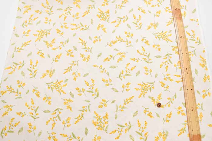 C/L Canvas Printed Fabric Mimosa - nomura tailor