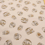 Cotton Oxford Printed Fabric - Pallas's Cat - nomura tailor
