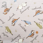 Cotton Oxford Printed Fabric - Wild Birds - nomura tailor