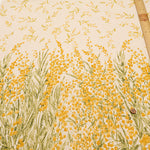 C/L Muslin Print Fabric Soft Finished momen-t - Mimosa Border - nomura tailor
