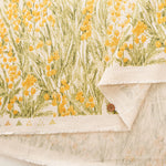 C/L Muslin Print Fabric Soft Finished momen-t - Mimosa Border - nomura tailor