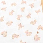 China Cotton Double Gauze Printed Fabric Fluffy Bear - nomura tailor