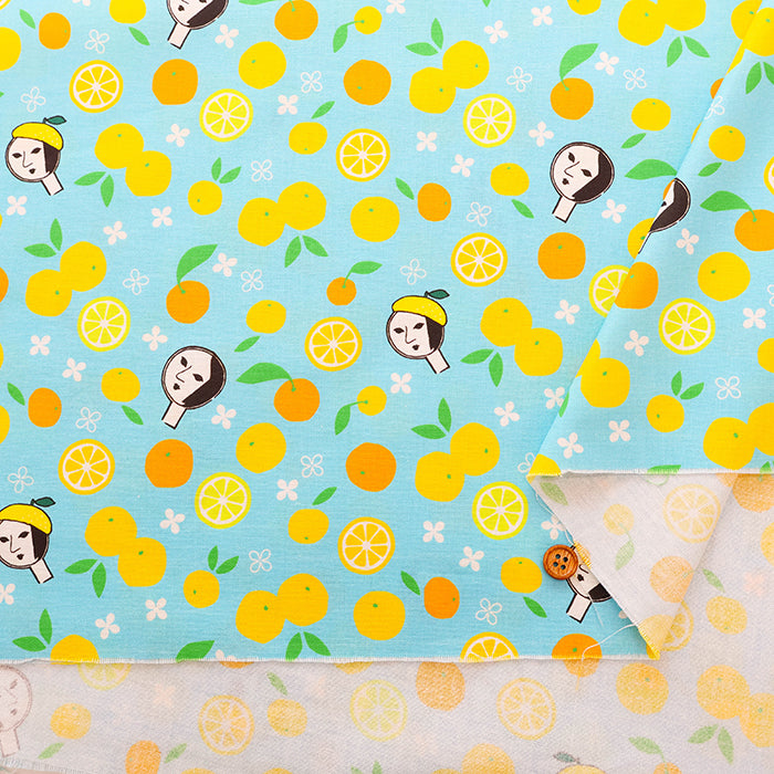 Made in China Cotton Muslin Inkjet-printed Fabric - Yojiya “Yuzutsuyaya” - nomura tailor