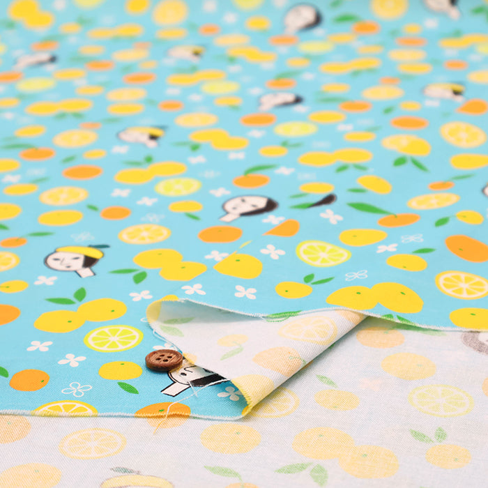 Made in China Cotton Muslin Inkjet-printed Fabric - Yojiya “Yuzutsuyaya” - nomura tailor