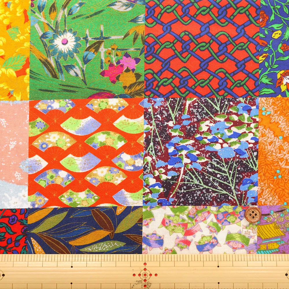 ノムラテーラーオリジナル Made in China Cotton Sheeting Inkjet-printed Fabric - Chiyogami - nomura tailor