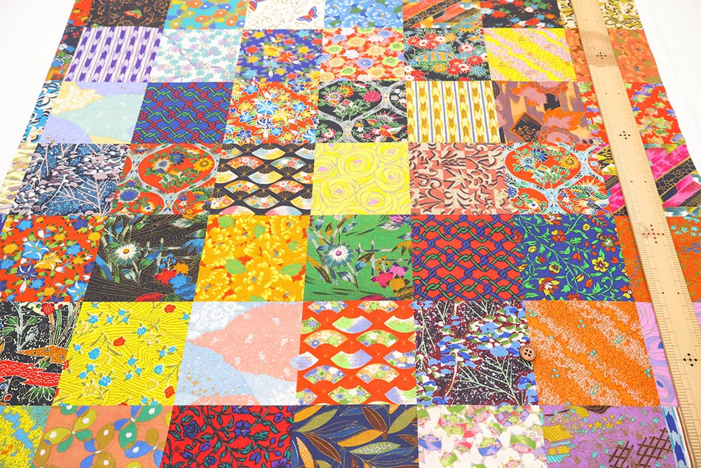ノムラテーラーオリジナル Made in China Cotton Sheeting Inkjet-printed Fabric - Chiyogami - nomura tailor