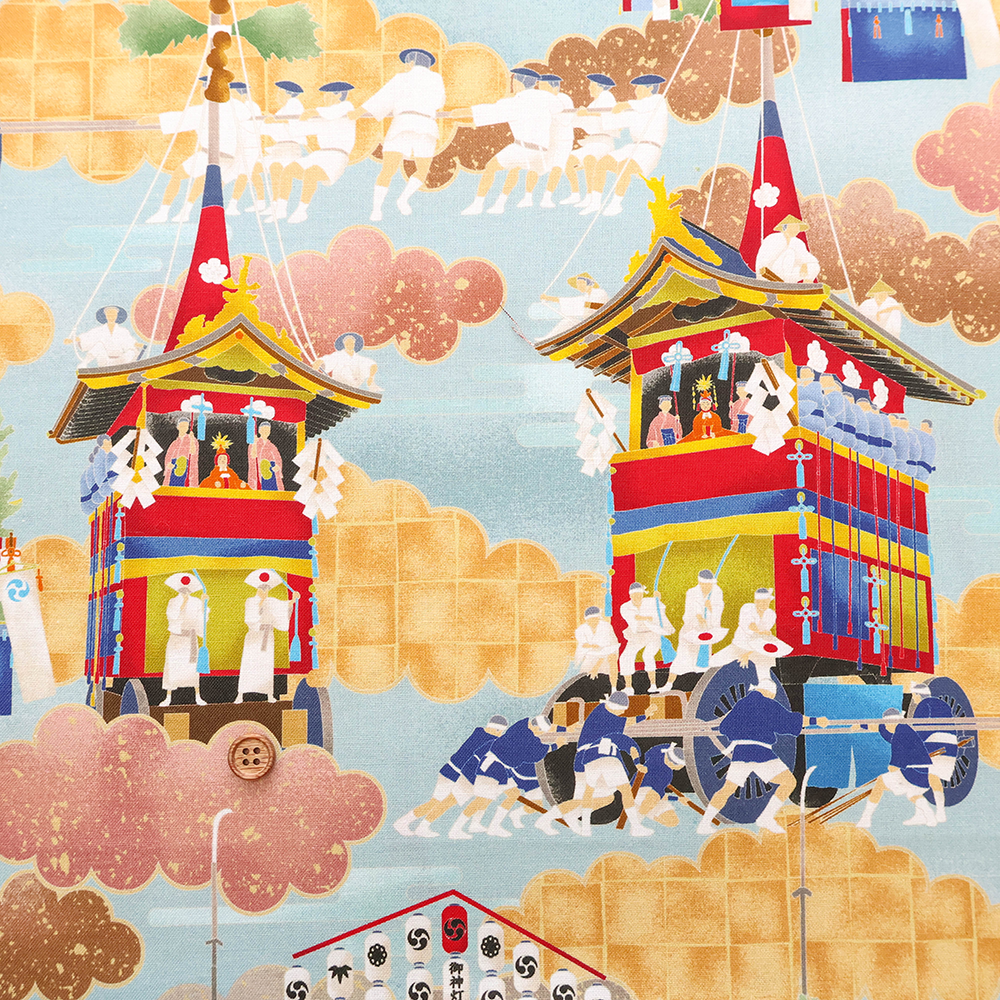 Made in China Cotton Sheeting Inkjet-printed Fabric -  "Matsuri" - nomura tailor
