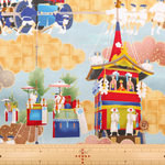Made in China Cotton Sheeting Inkjet-printed Fabric -  "Matsuri" - nomura tailor