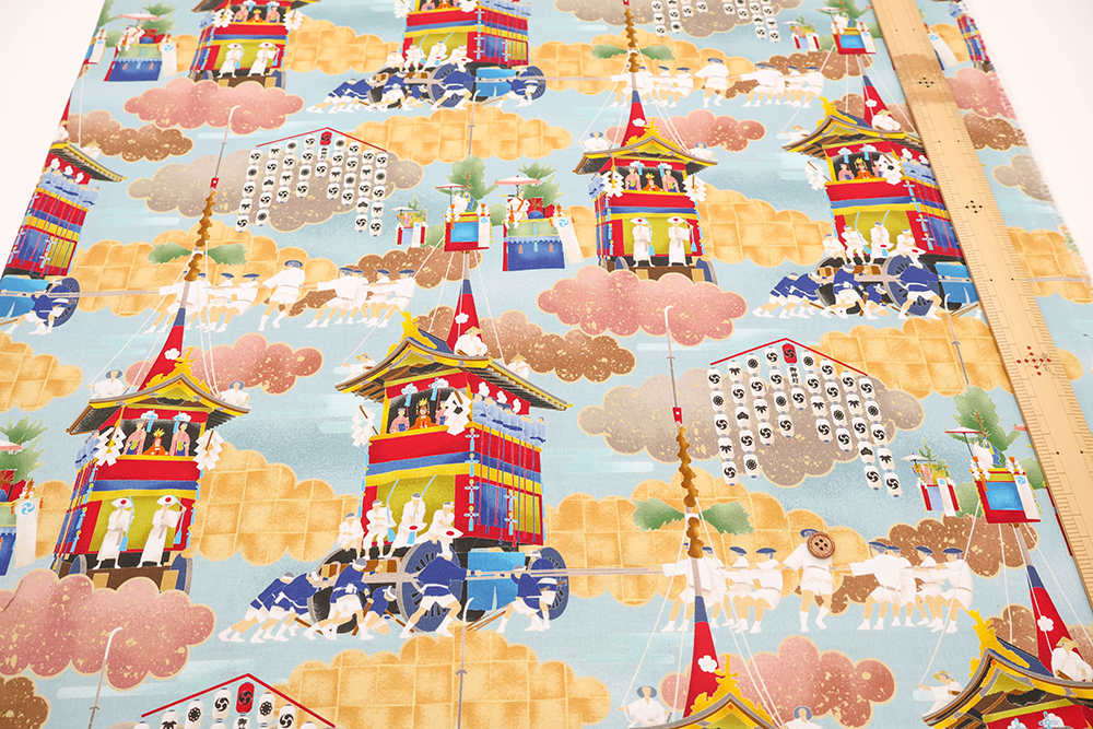 Made in China Cotton Sheeting Inkjet-printed Fabric -  "Matsuri" - nomura tailor