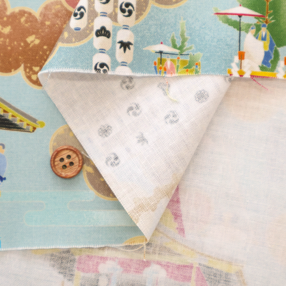 Made in China Cotton Sheeting Inkjet-printed Fabric -  "Matsuri" - nomura tailor