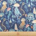 USA Cotton Printed Fabric WINDHAM FABRICS Jelly fish - nomura tailor