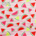 Cotton Sheeting Neon Printed Fabric - Watermelon - nomura tailor