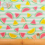 Cotton Sheeting Neon Printed Fabric - Watermelon - nomura tailor