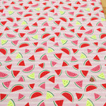 Cotton Sheeting Neon Printed Fabric - Watermelon - nomura tailor