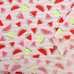 Cotton Sheeting Neon Printed Fabric - Watermelon - nomura tailor