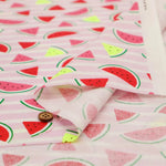Cotton Sheeting Neon Printed Fabric - Watermelon - nomura tailor