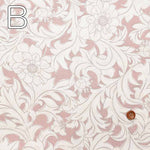 Cotton twill print fabric Elegant leaf - nomura tailor