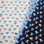 Cotton Southern Cross Print Fabric Mt. Fuji x Sunrise - nomura tailor