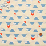 Cotton Southern Cross Print Fabric Mt. Fuji x Sunrise - nomura tailor