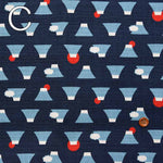 Cotton Southern Cross Print Fabric Mt. Fuji x Sunrise - nomura tailor