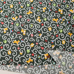 Cotton sheeting print fabric Osanpohi Biyori Shiba to Karakusa - nomura tailor