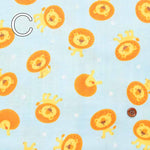 Cotton Double Gauze Printed Fabric Lion - nomura tailor